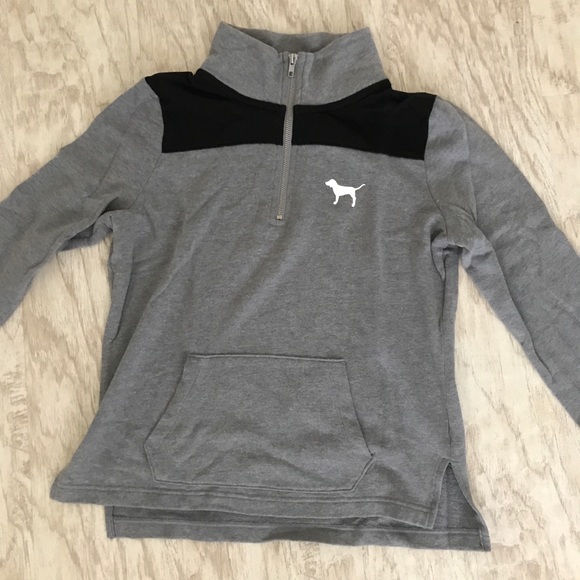 PINK Victoria’s Secret Quarter Zip Long Sleeve - Picture 1 of 5